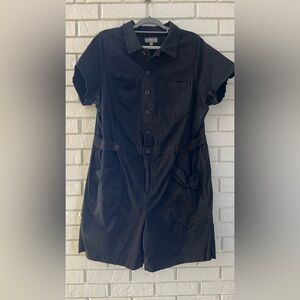 Torrid Black Utility Romper Short Sleeve Size 16